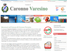 Tablet Screenshot of comune.caronnovaresino.va.it